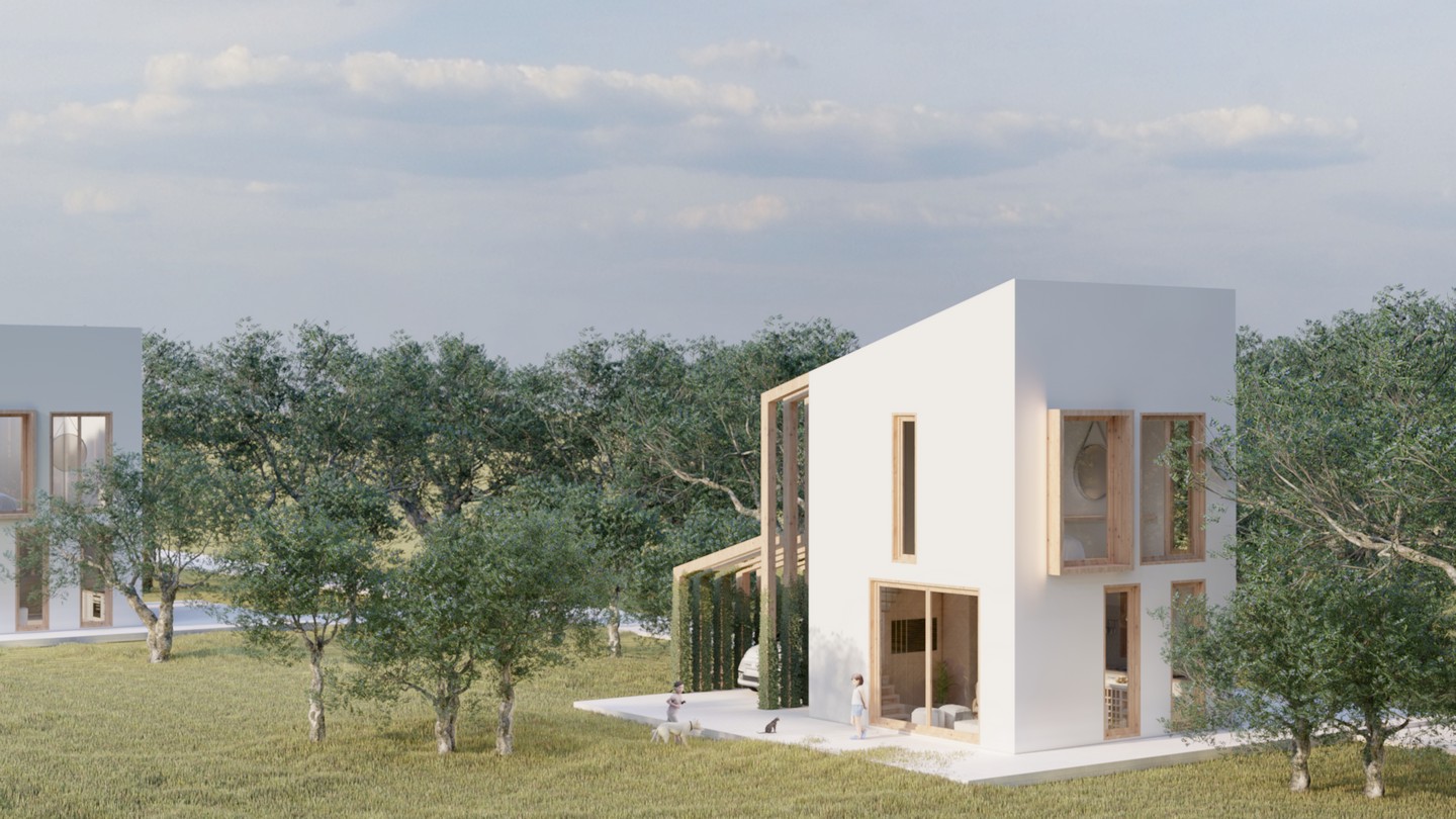Tiny House Living in Montenegro, 50m2 My Tiny House outside view in the Olive Groves of Kavac.