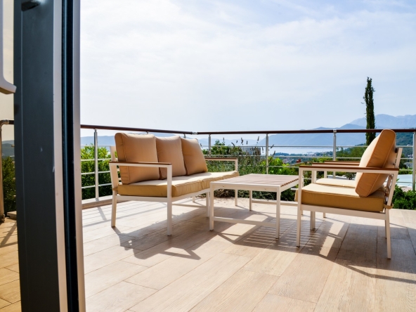 Tivat Heights Residence, Montenegro - panoramic terrace sea view Tivat Bay