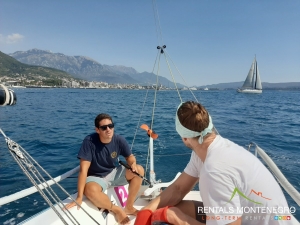Sailing in the Tivat Bay